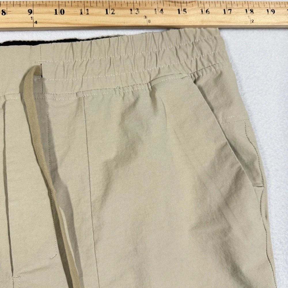 Lululemon ABC Jogger Canvas Pants Mens Large Beige Athleisure Athletic Pull On